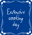 Extensive cooking day