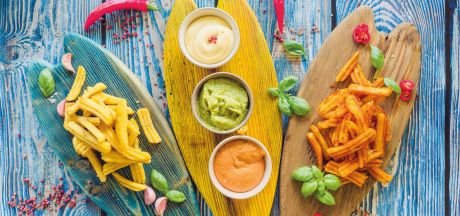 Aviko Wavy Blends with 3 easy dips